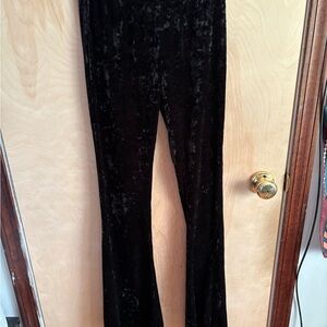 Black Velvet Pants